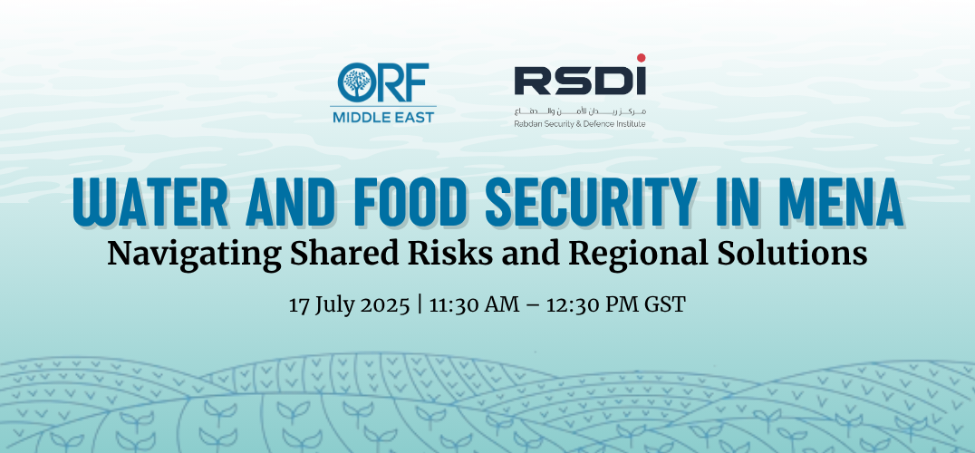 Water and Food Security in MENA: Navigating Shared Risks and Regional Solutions