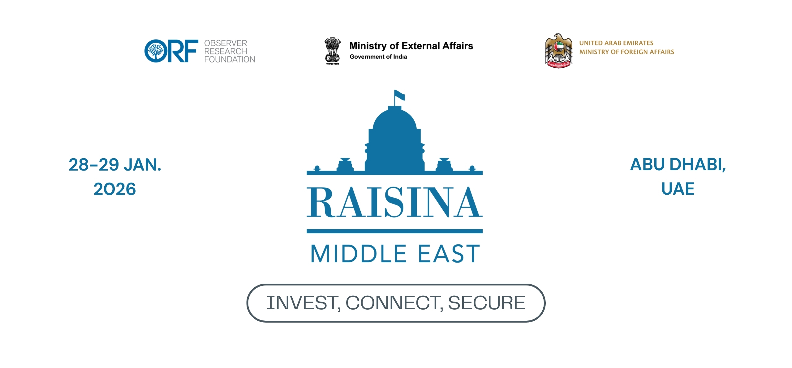 Raisina Middle East: Invest, Connect, Secure