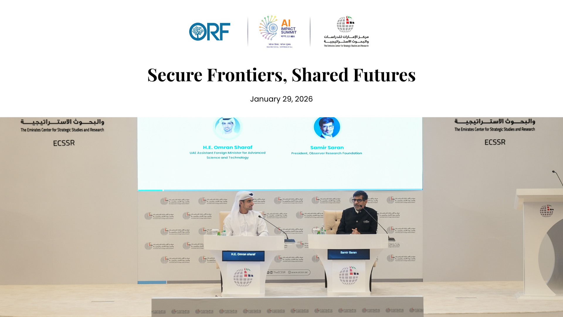 Secure Frontiers, Shared Futures