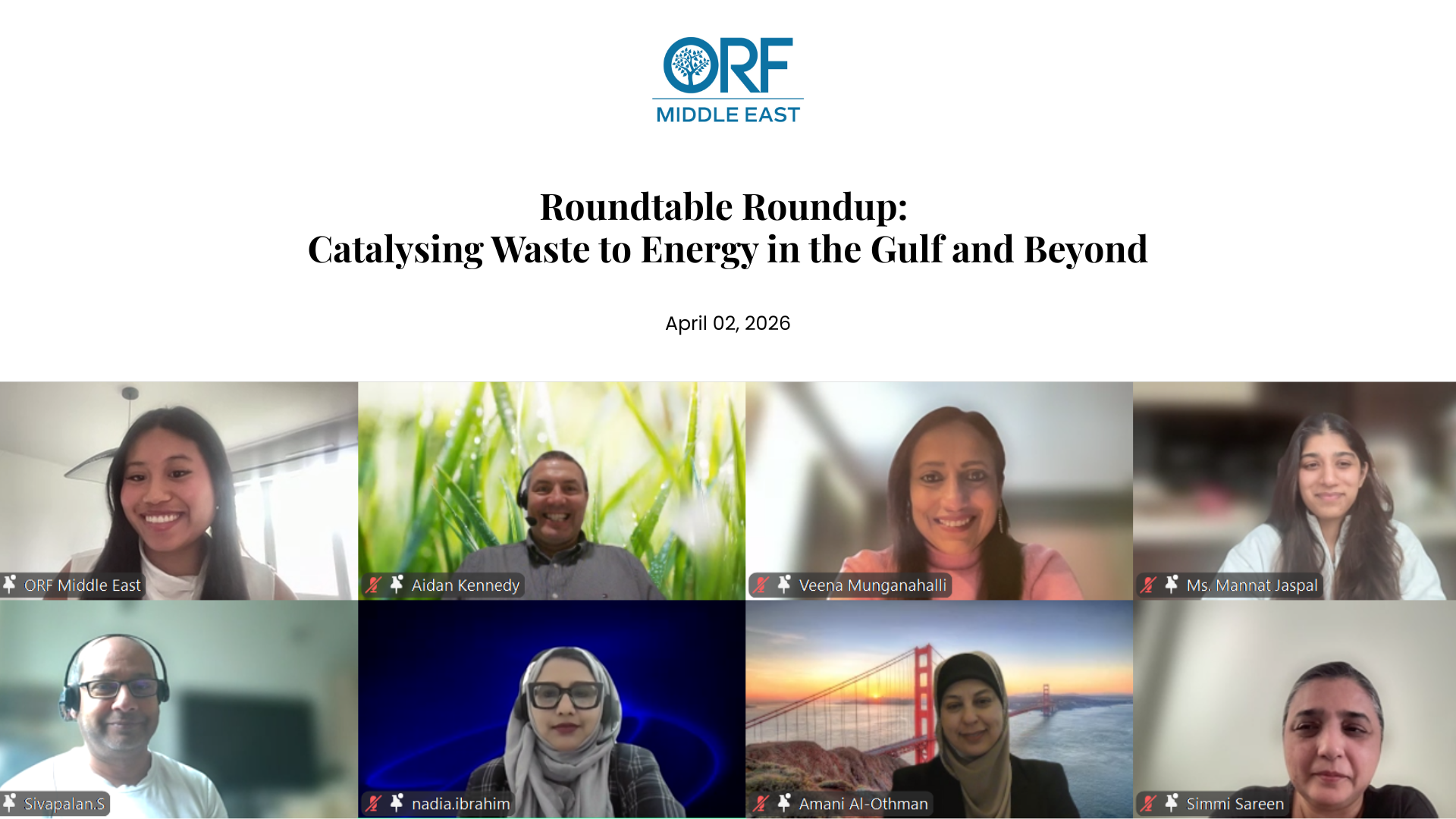 Roundtable Roundup: Catalysing Waste to Energy in the Gulf and Beyond